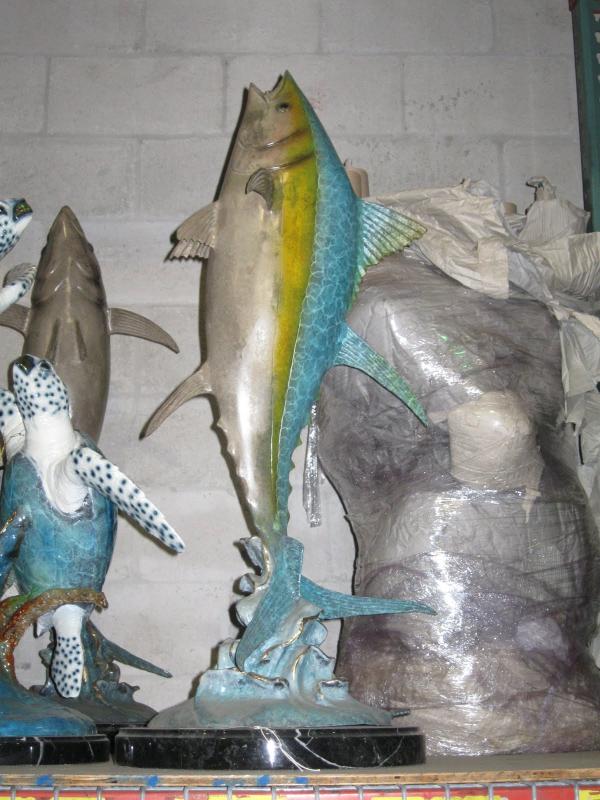 Jack Fish on Marble Base