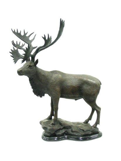Moose on Marble Base