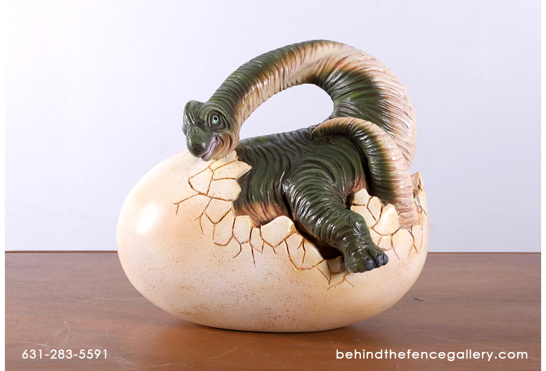 Baby Brachiosaurus Hatching Statue