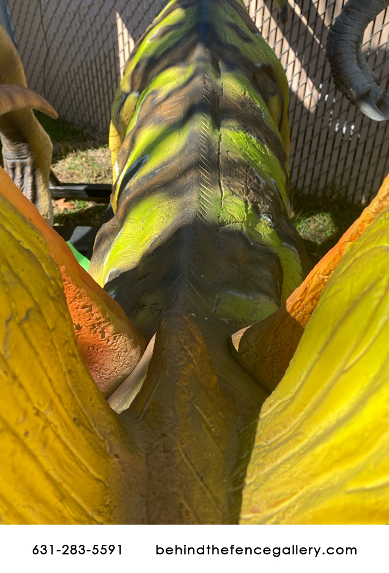 Dilophosaurus Venenifer (with Neck Frill) Statue