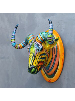 Popart Widlebeest Head