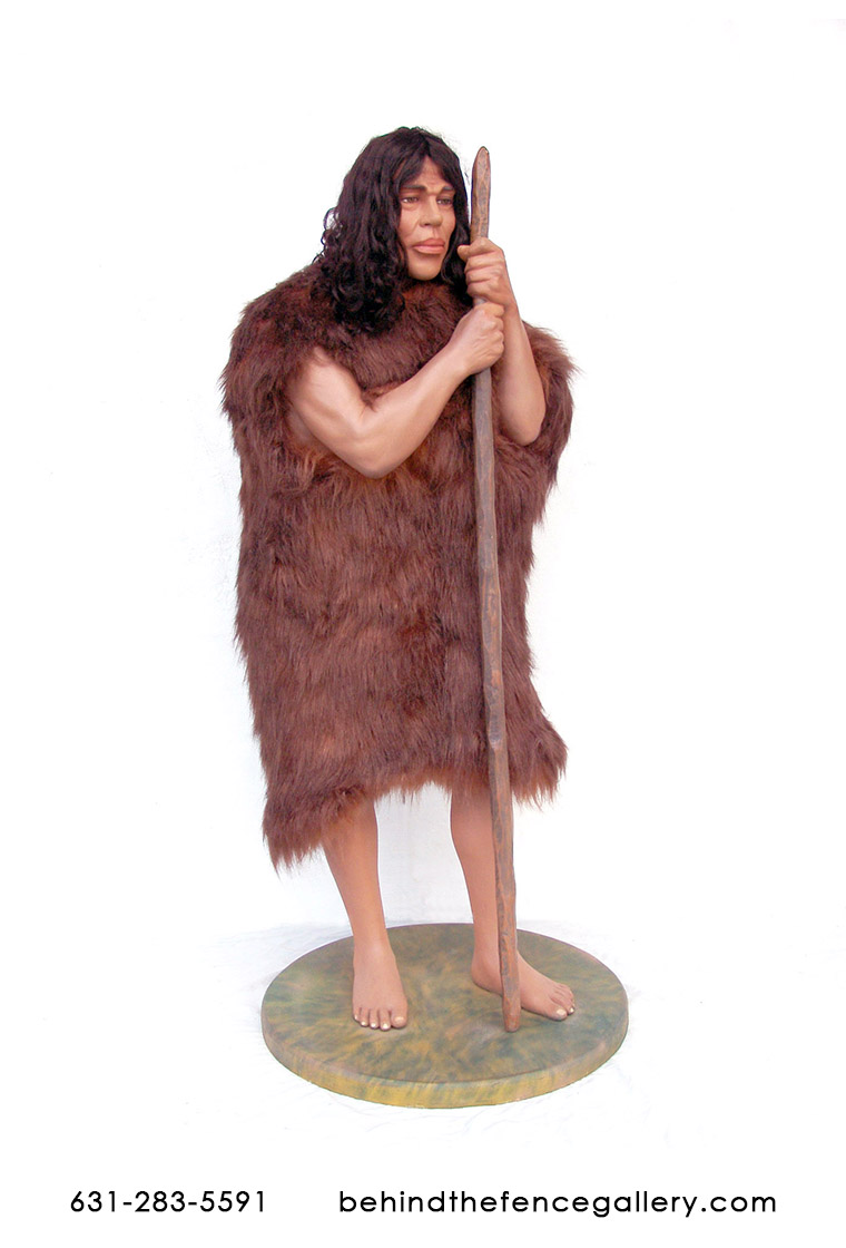 Prehistoric Cave Man Statue
