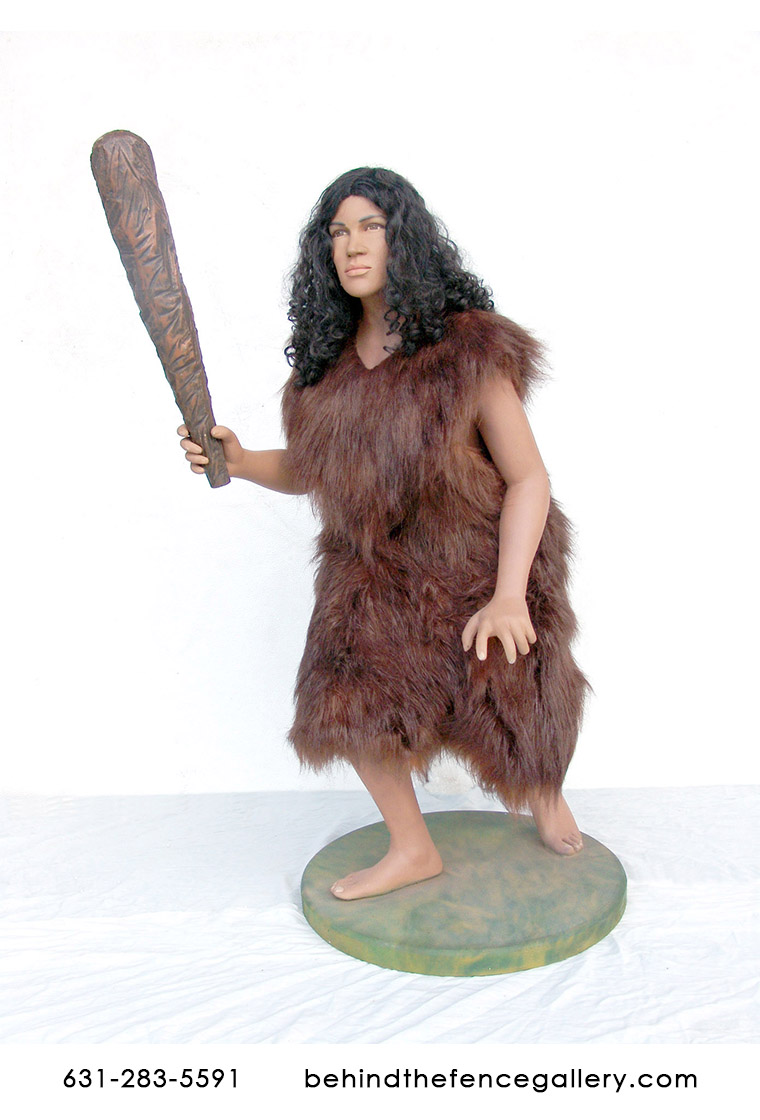 Prehistoric Cave Woman Statue