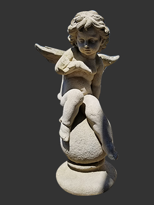 Fiberglass Cherub with Butterfly 3ft.