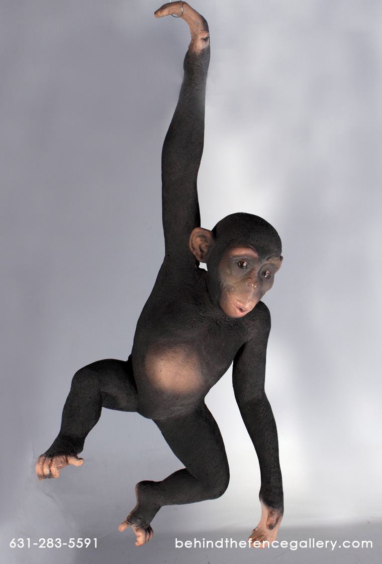 Monkey Statue Hanging Fiberglass Resin