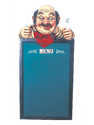 Happy Eating Black Board