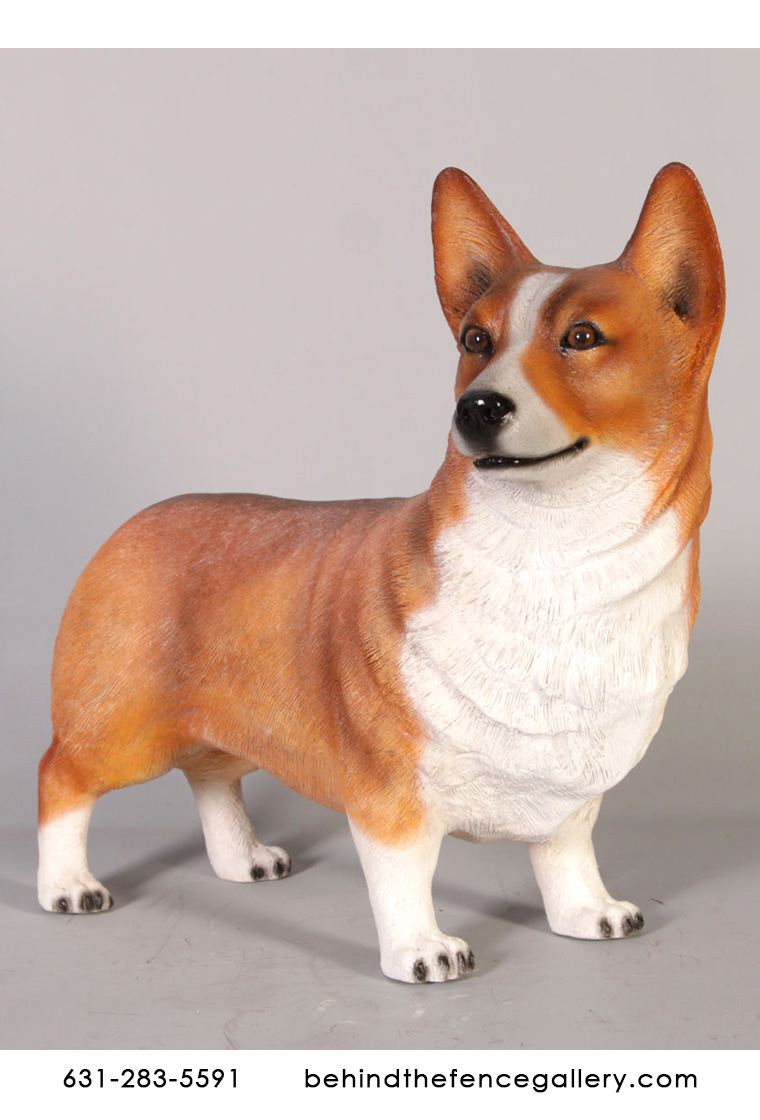 Corgi Dog Statue Standing