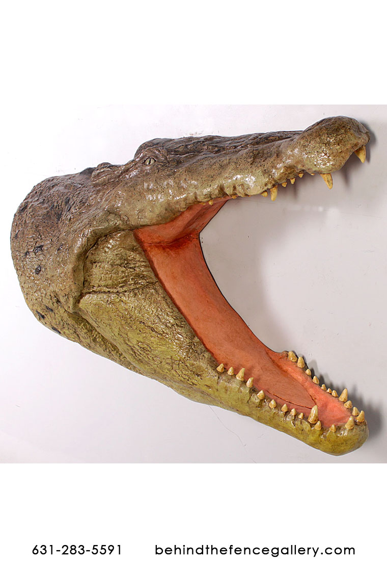 Crocodile Head Wall Plaque