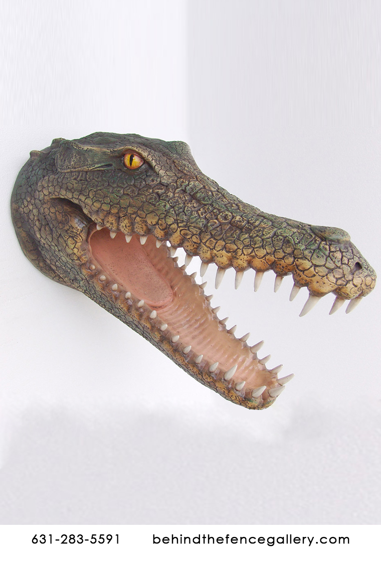 Crocodile Head Wall Mount
