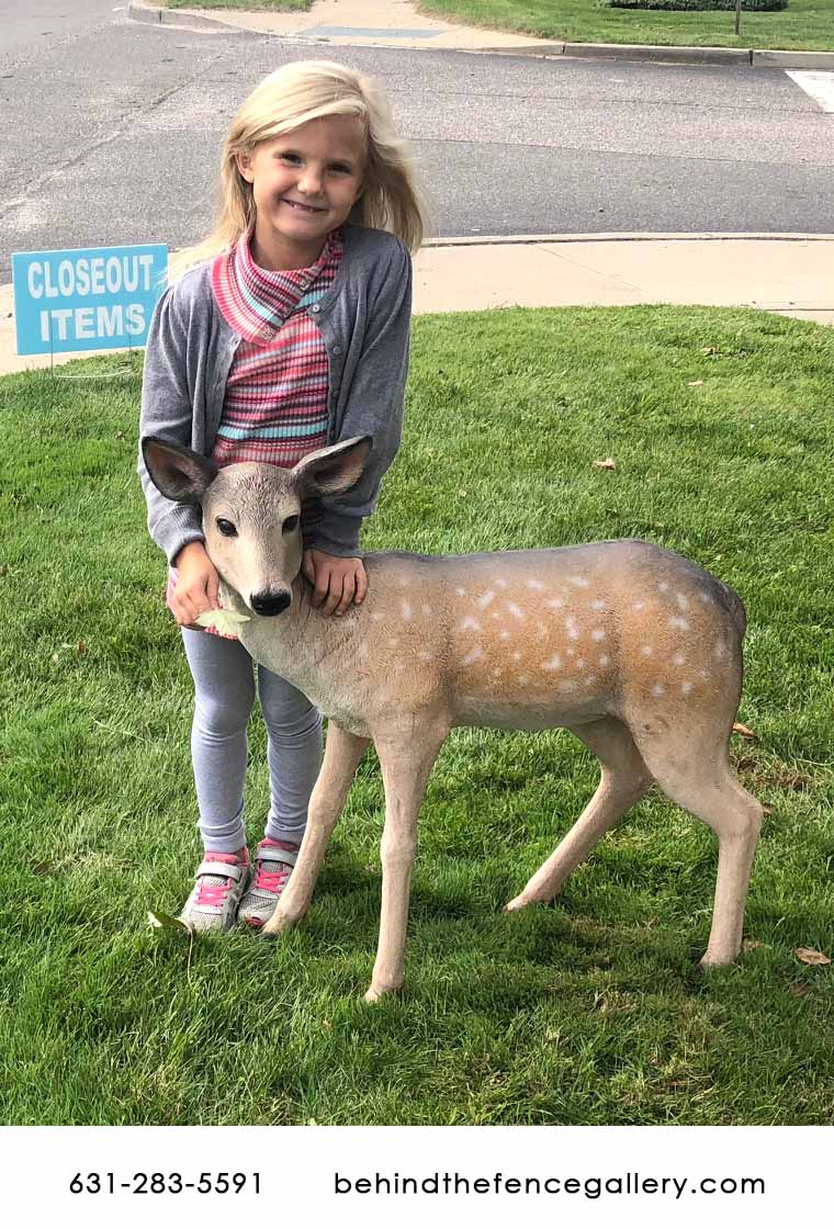Fallow Deer-Fawn Statue