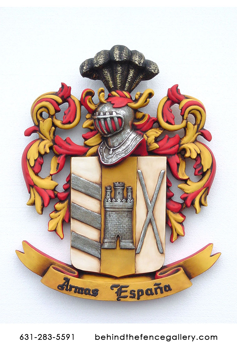 Coat of Arms Espana Statue
