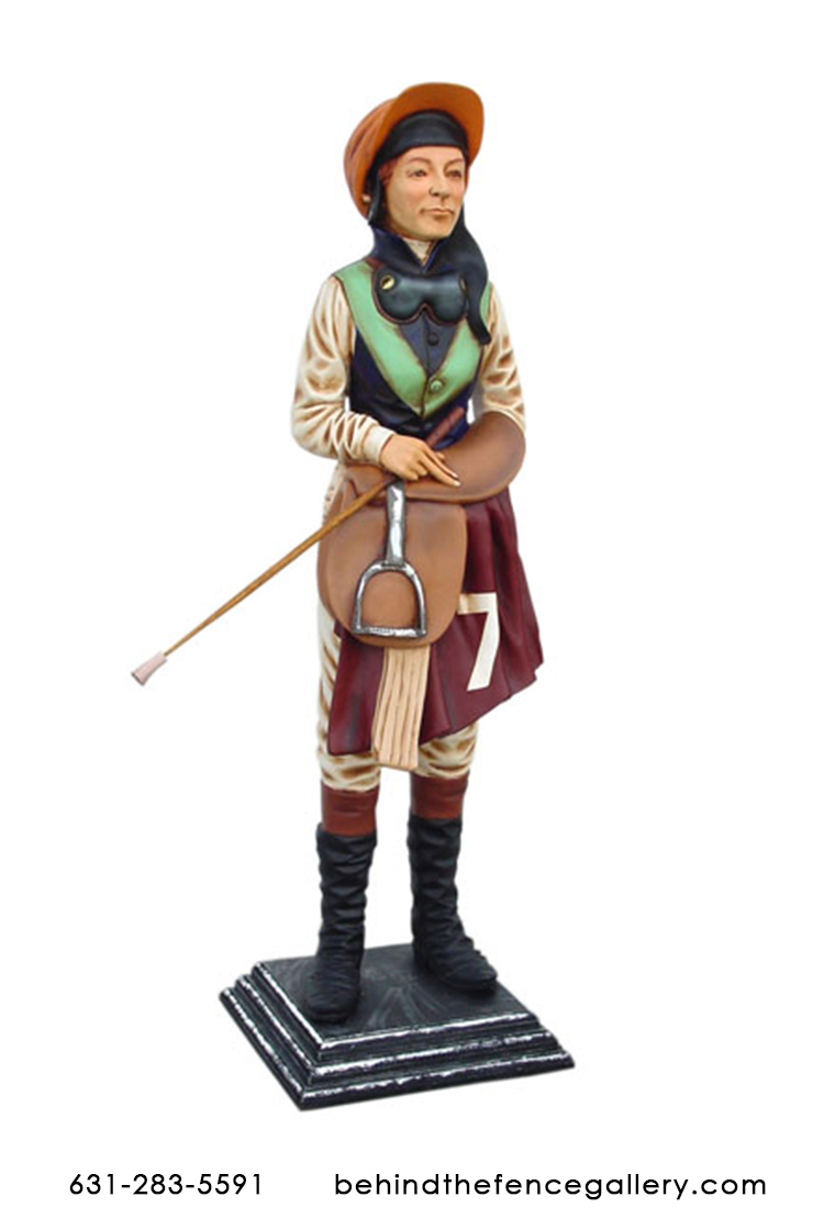 Jockey with Saddle Statue