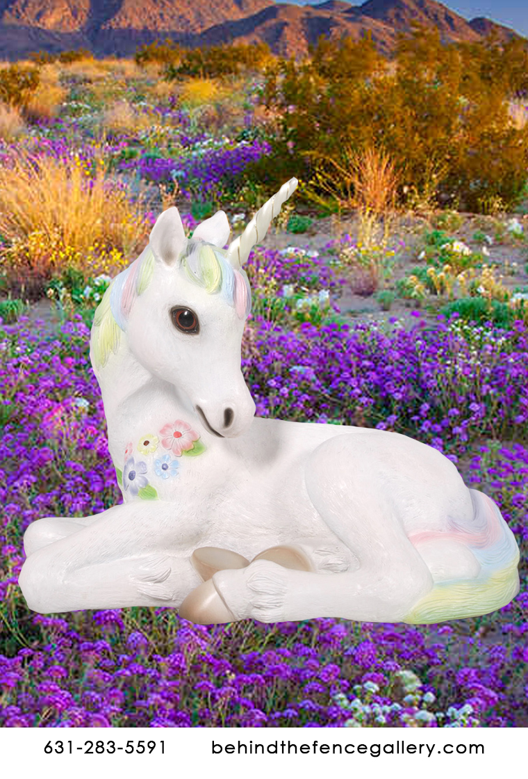 Unicorn Foal Statue