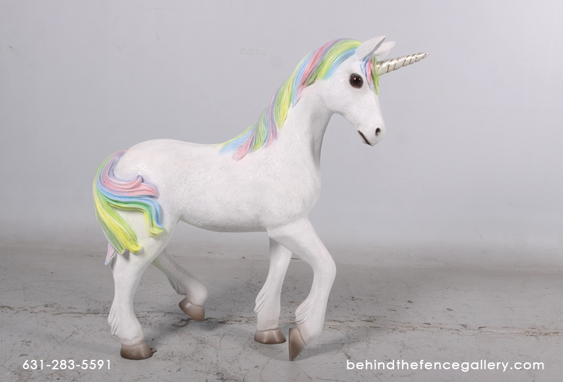 Standing Unicorn Statue