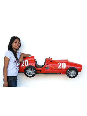 Vintage F1 Car Wall Decor