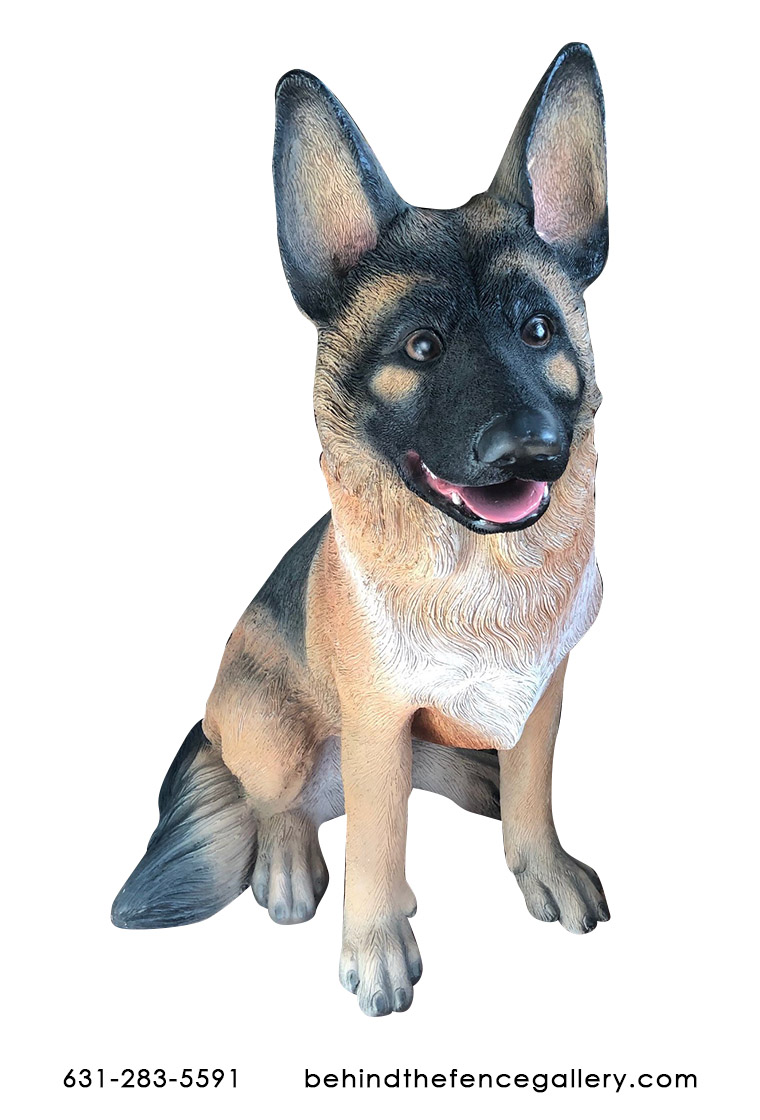 Jumbo German Shepherd Puppy Statue