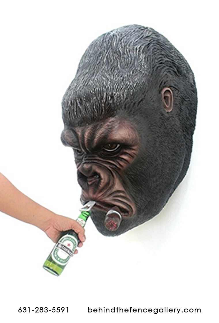 Gorilla Bottle Opener Wall Mount