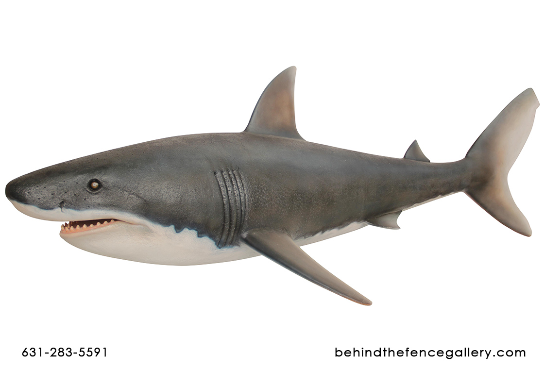 Gray Shark Statue