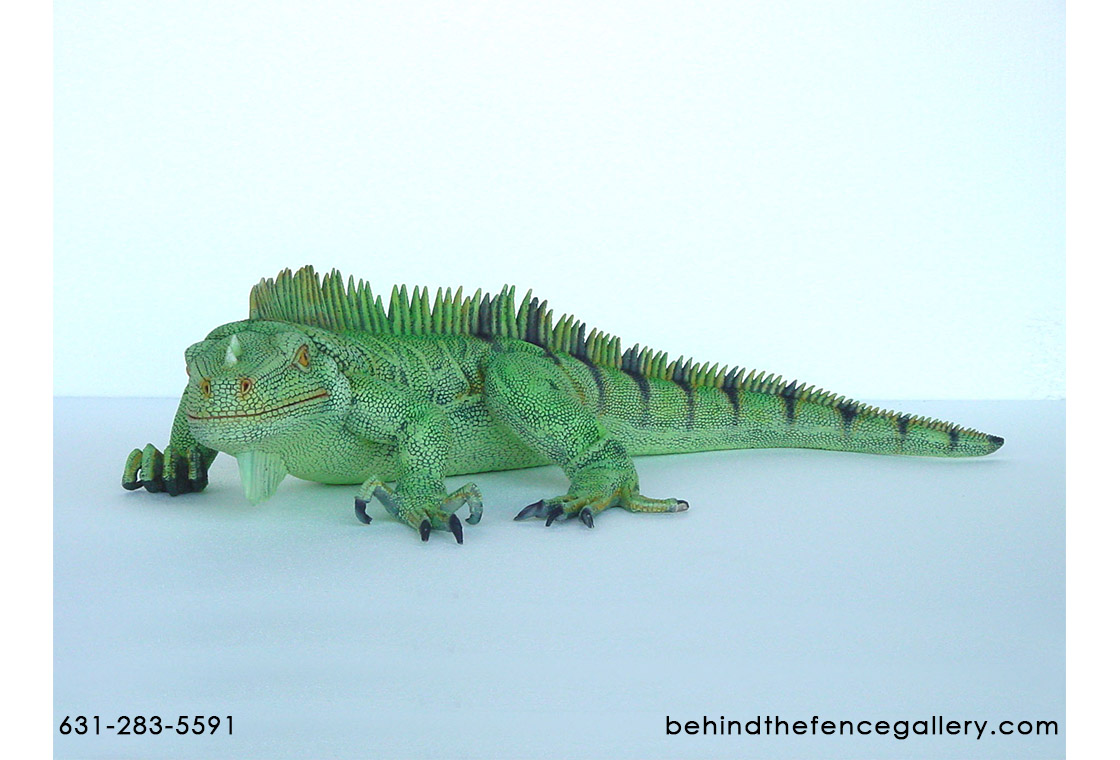 Green Iguana Statue - 3 Ft