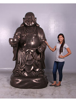 Hotei, the Laughing Buddha in Bronze Finish