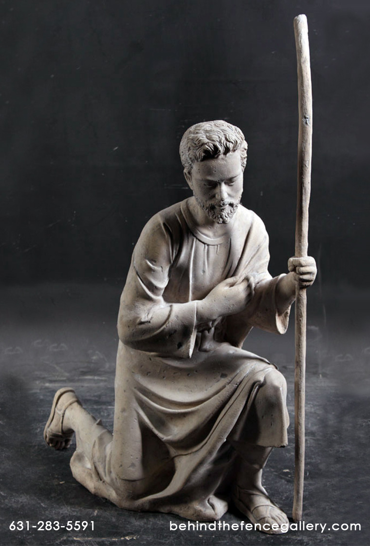 Nativity - Joseph Statue in Roman Stone Finish