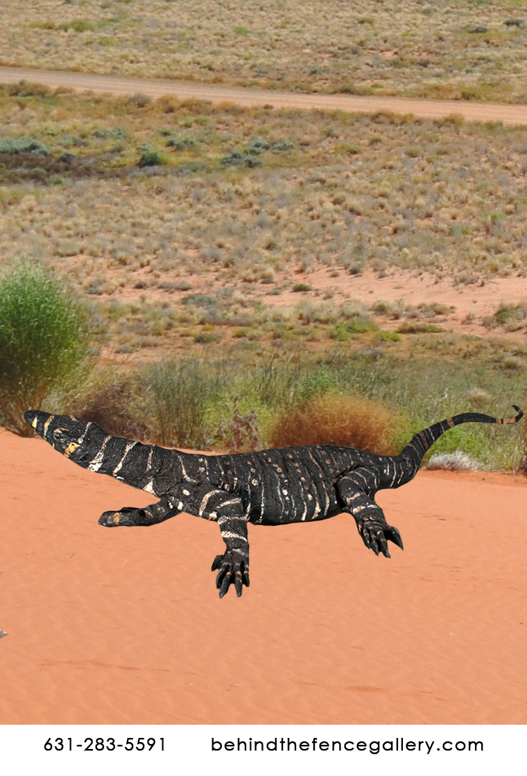 Lace Monitor 4ft Statue