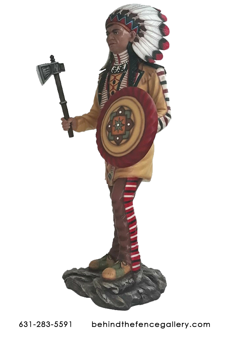 Native American Indian Life Size Statue