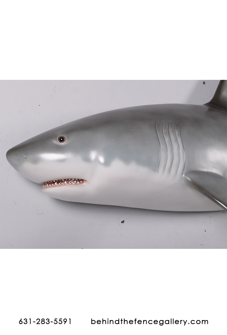 Wall Mounted Great White Shark Statue Prop