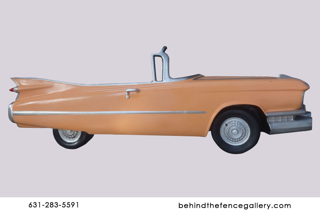 Wall Mounted Pink Cadillac Convertible Statue