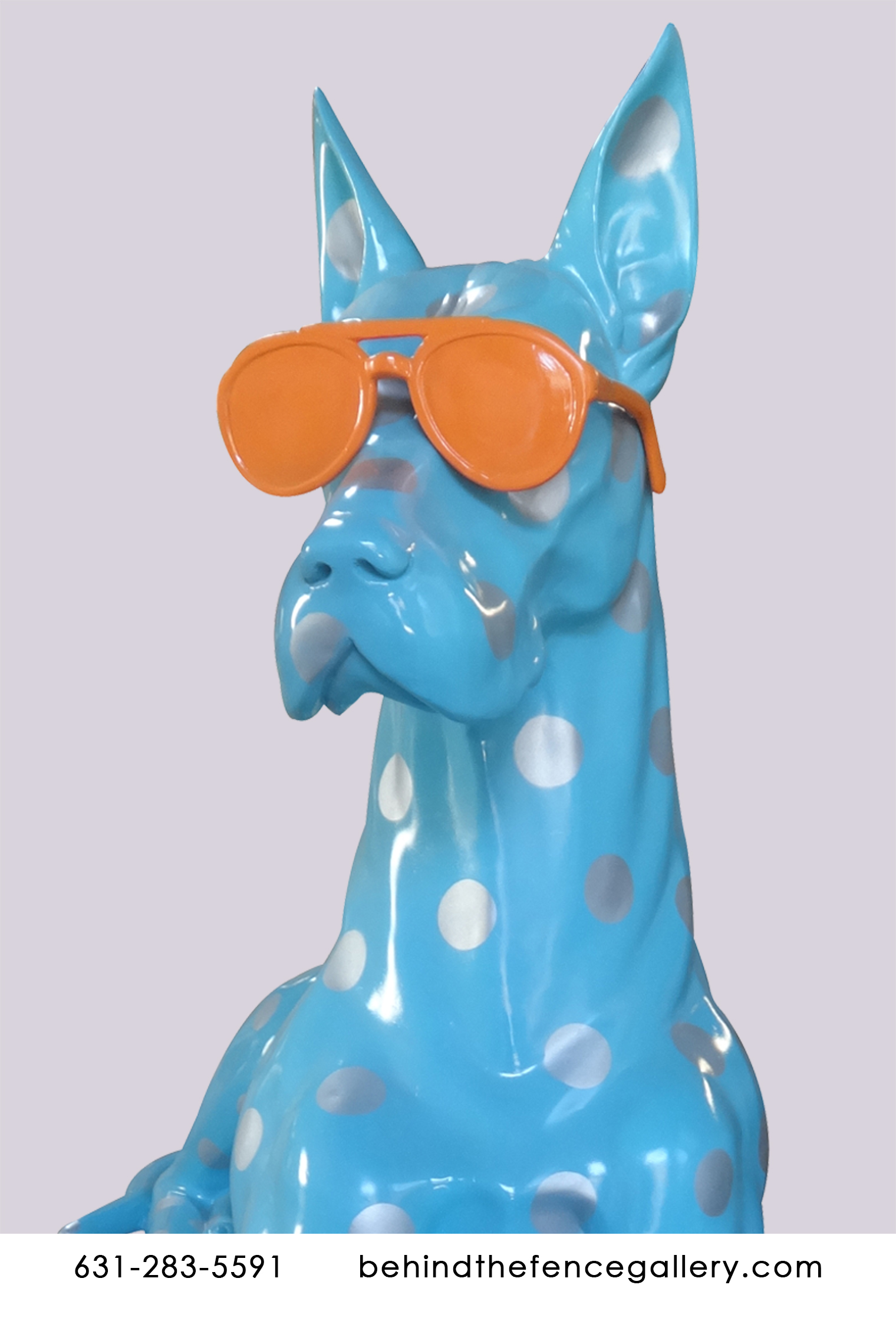 Pop Art Great Dane in Shades Statue