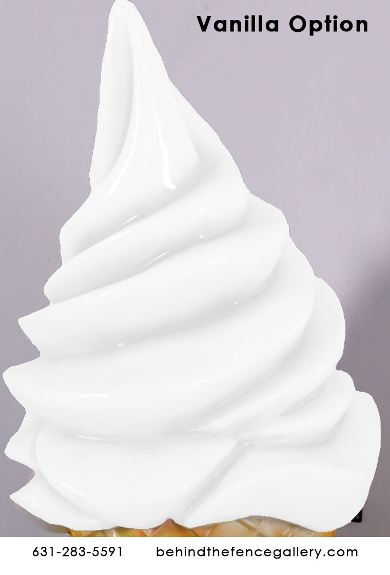 Vanilla Twist Ice Cream Wall Mount