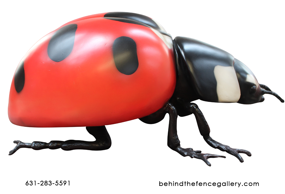 Fiberglass Larger than Life Ladybug Beetle Statue