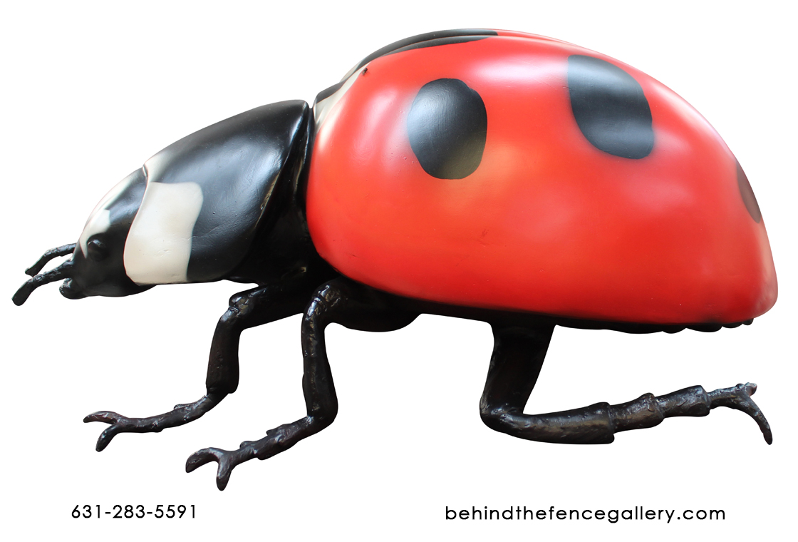 Fiberglass Larger than Life Ladybug Beetle Statue