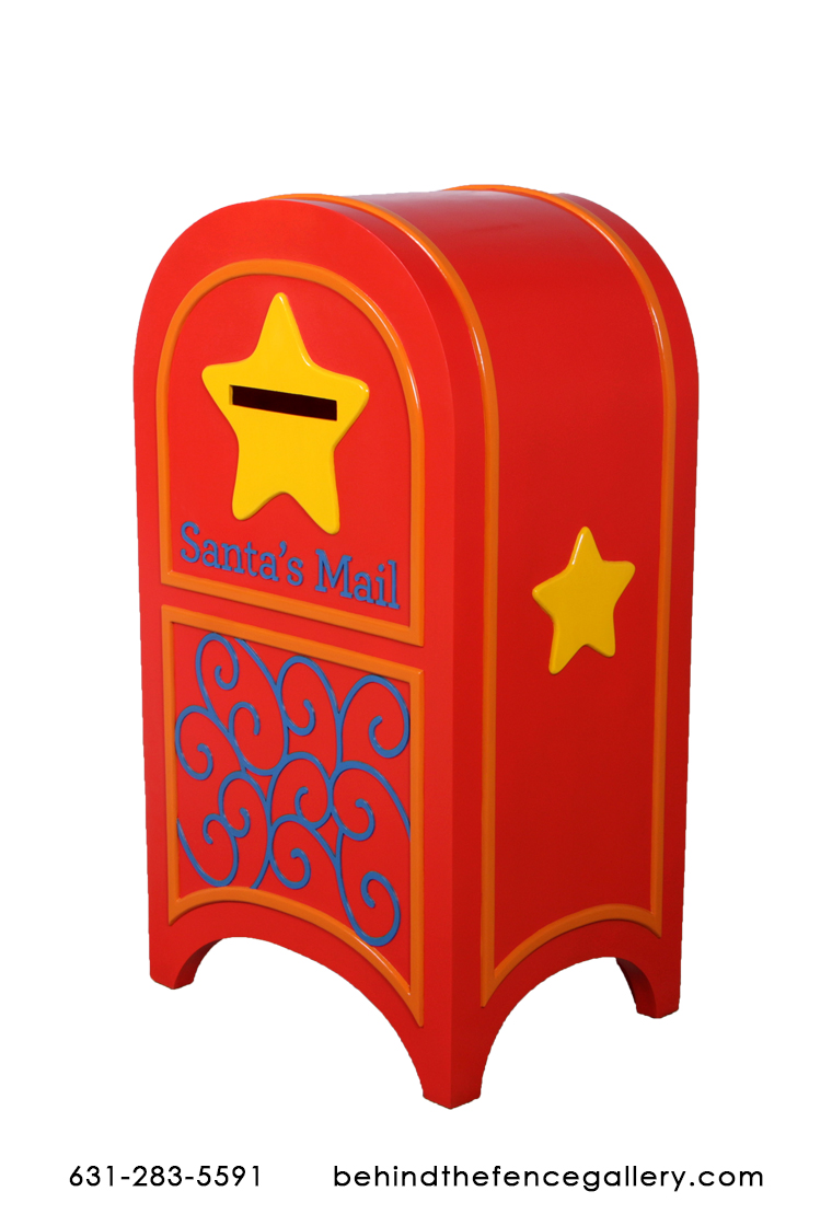 Large Red Christmas Mailbox