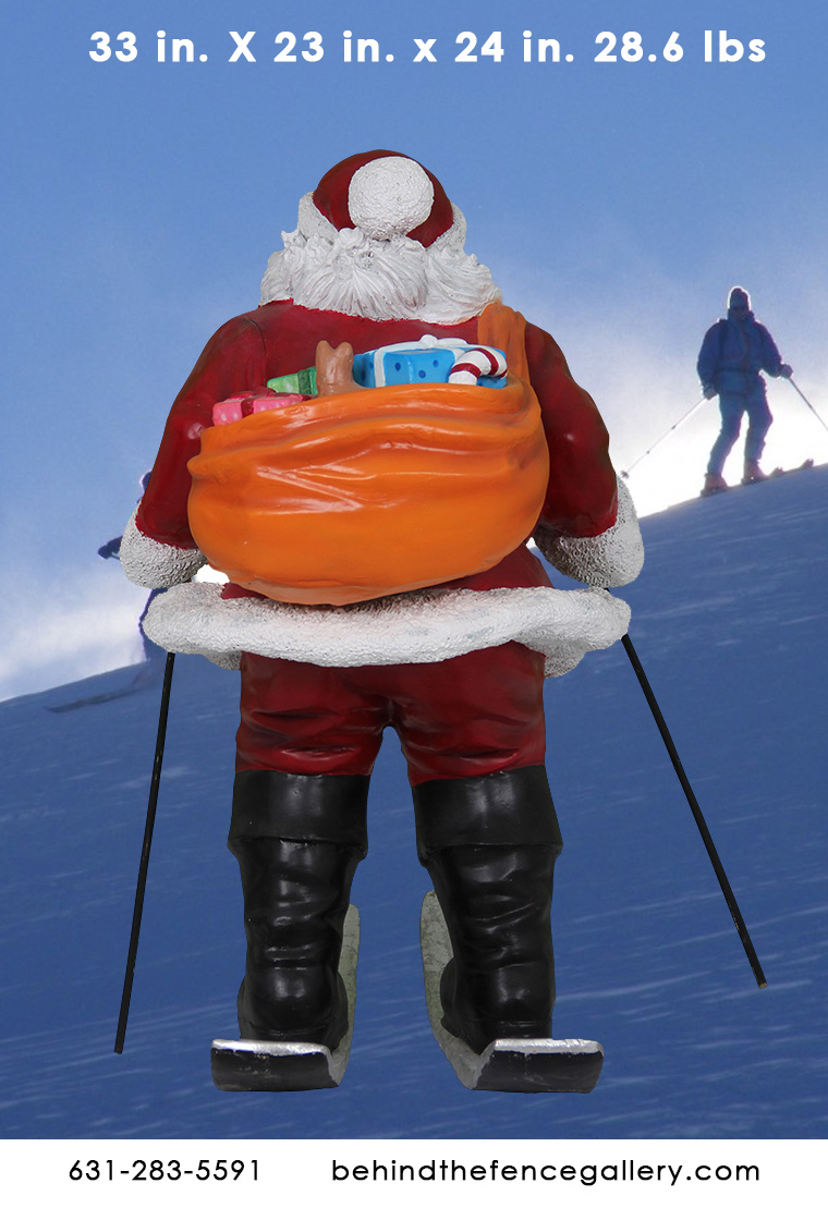 Skiing Santa