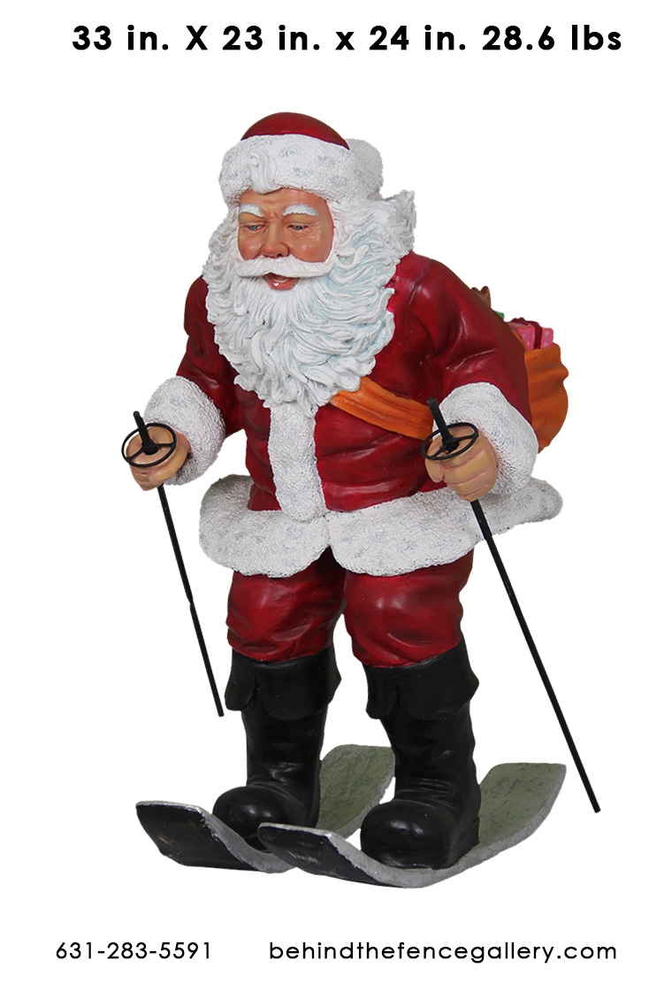 Skiing Santa