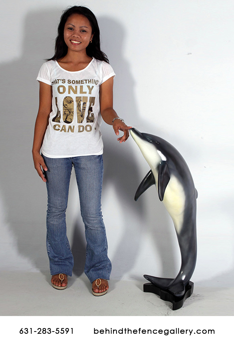 Jumping Dolphin on Stand - Small