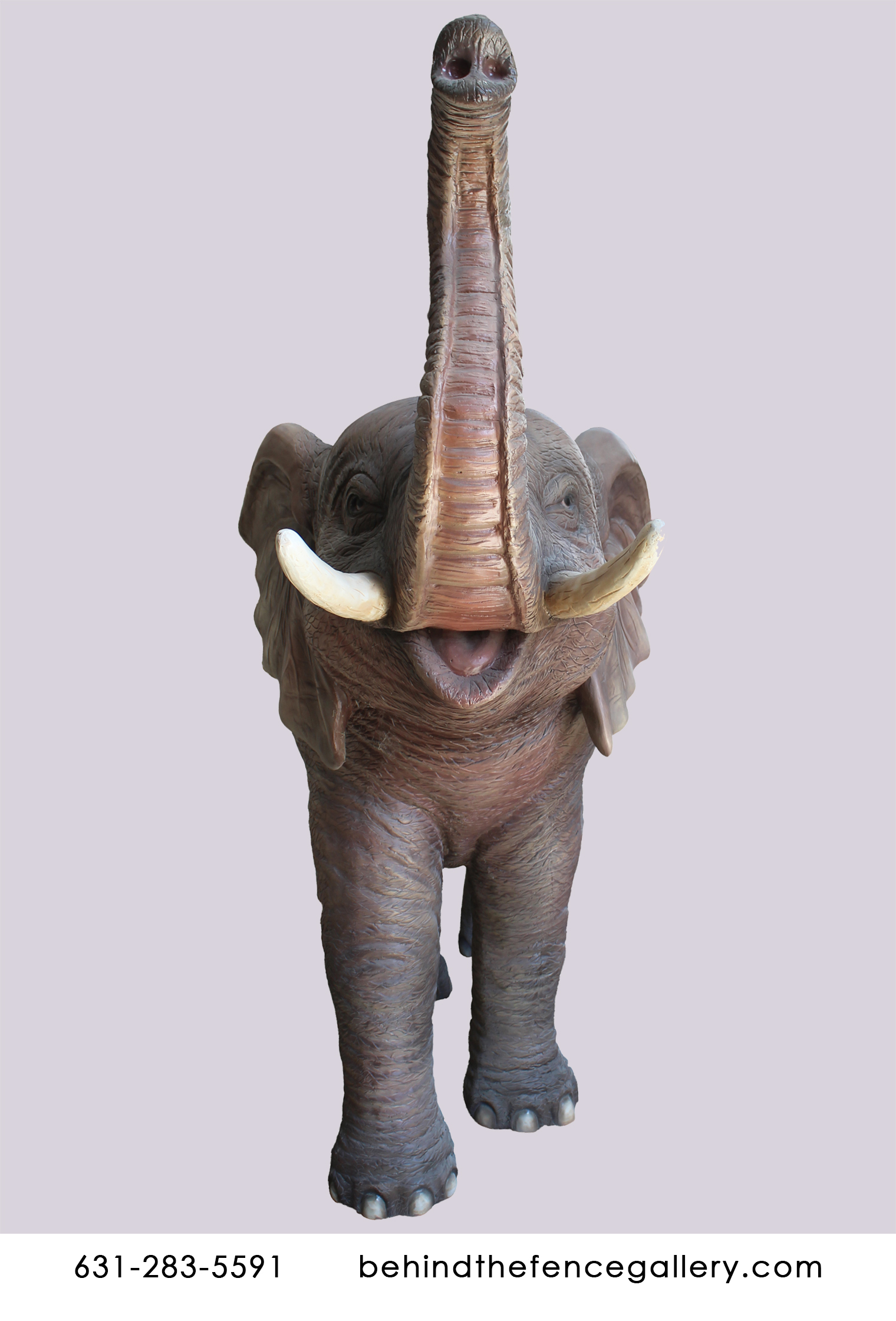 Trunk Up Elephant Statue