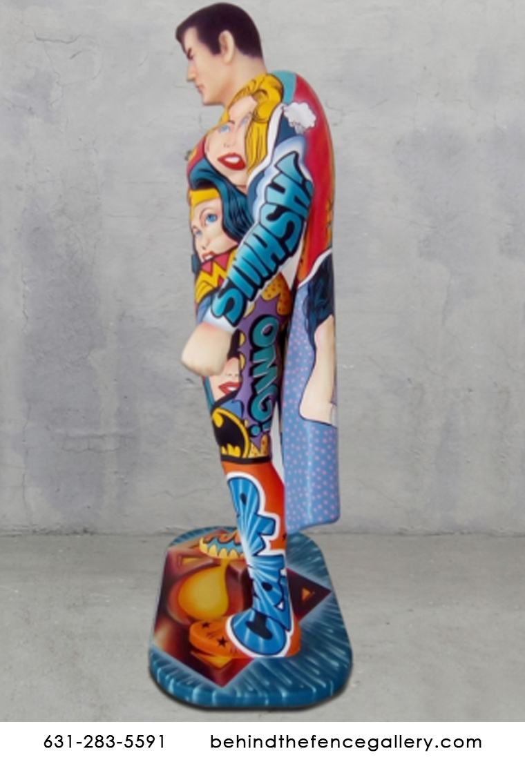 Pop Art Super Comic Book Hero Statue