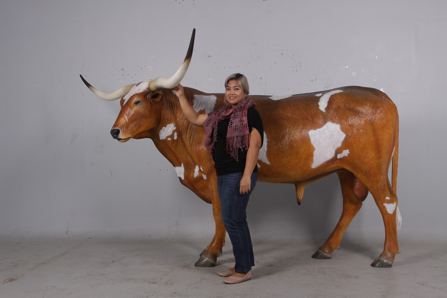 Texas Longhorn Steer Statue