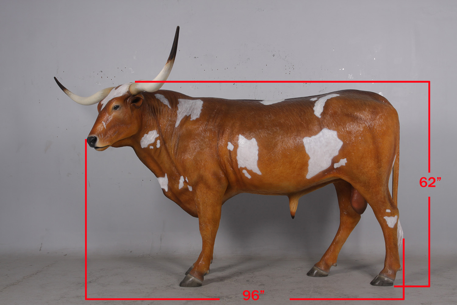 Texas Longhorn Steer Statue