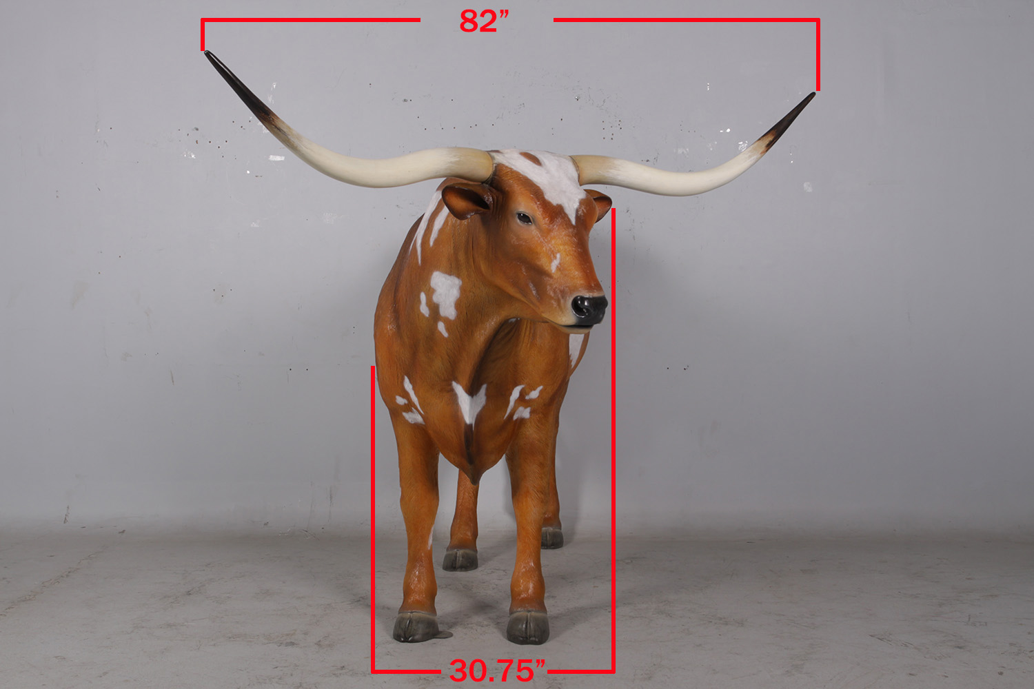 Texas Longhorn Steer Statue
