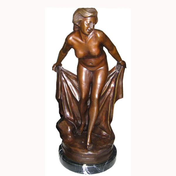 Bronze Nude Disrobing