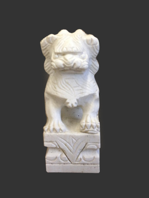 Marble Chinese Foo Dog 8''
