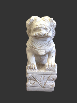 Marble Chinese Foo Dog 10'