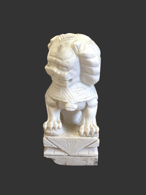 Marble Chinese Foo Dog 12'