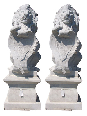 Marble Lion (pair)