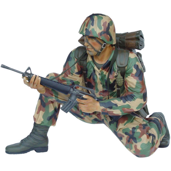 Marine in Action Statue