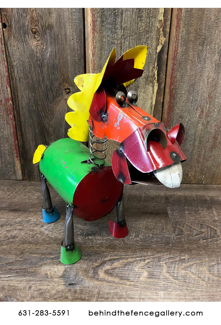 Recycled Metal Tin Statues