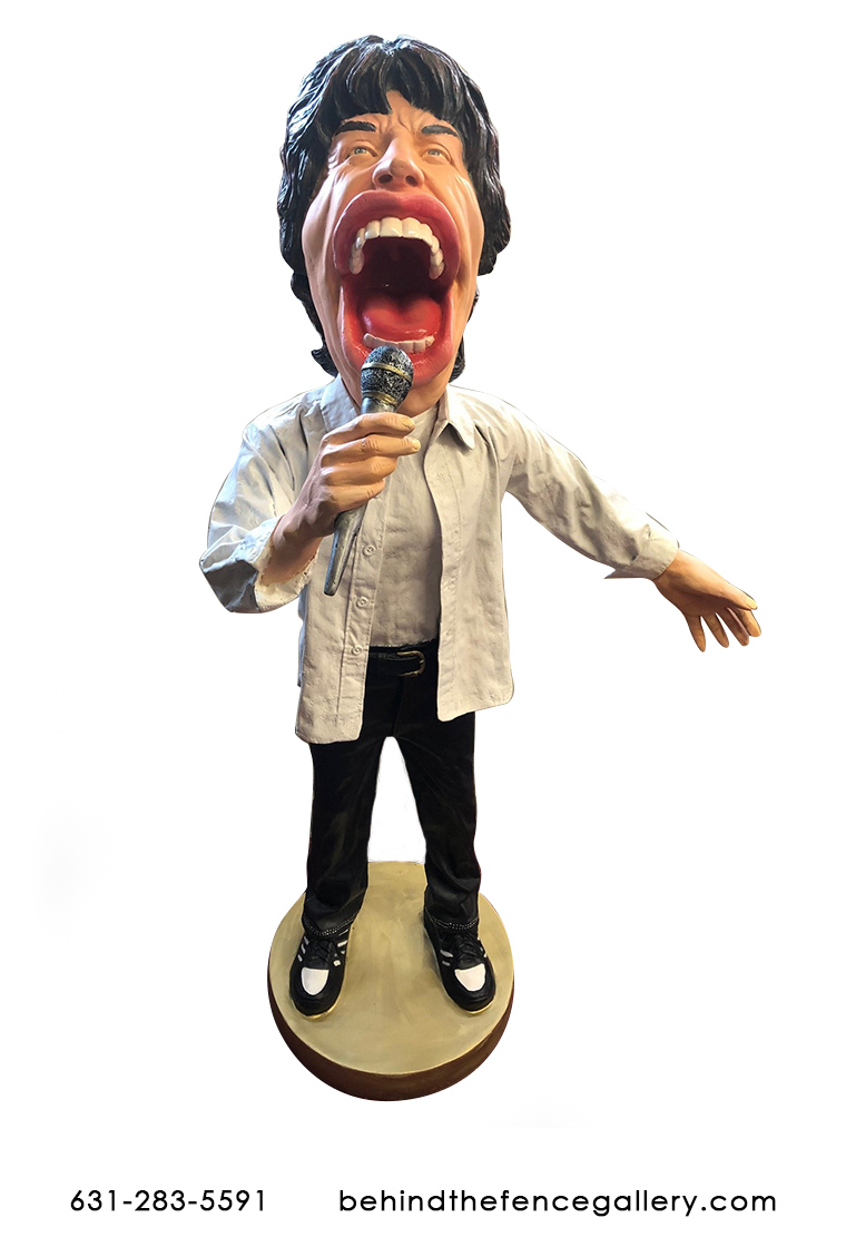 M.Jagger Caricature Statue